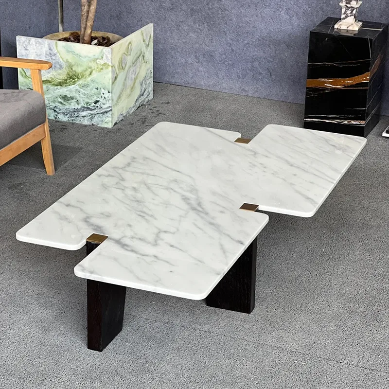 Carrara witte marmeren tafelblad