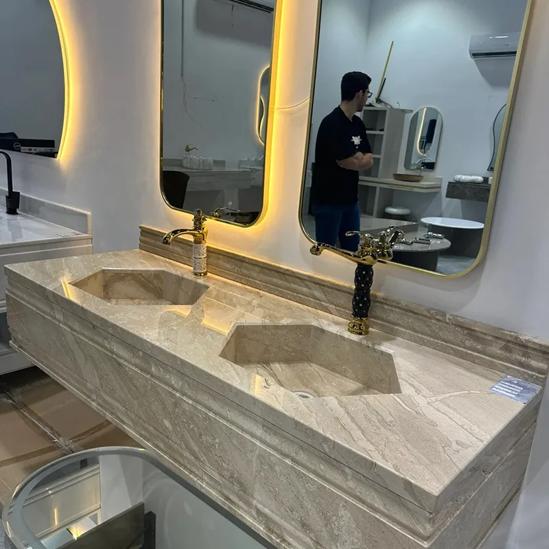 Dino beige marmeren plaat
