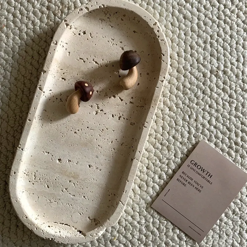 Beige Travertine Plate