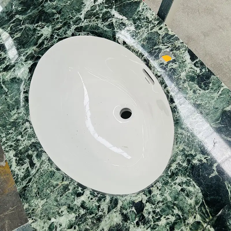 Verde Rameggiato marmer ijdelheid top